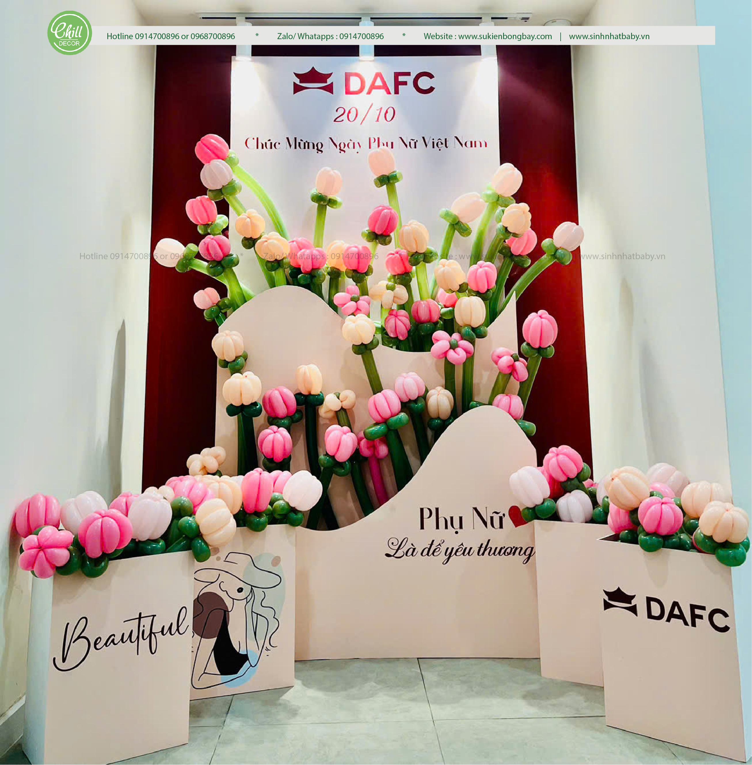 Báo Giá Trang Trí 20/10 Hà Nội | Chill Decor
